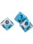 10 Adet 10 Taraflı Polyhedral D10 Zar Çift Renkler Parti Oyunu Prop Mavi Beyaz (Yurt Dışından) 5