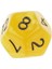 Dnd Dıce Rol Oynama Oyunu Için 10 Kalıp Set D12 Paketi Sarı Akrilik (Yurt Dışından) 4