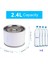 2.4l Otomatik Kedi Su Çeşmesi LED Elektrik Sessiz Su Besleyici USB Köpek Pet Drinker Kase Kedi Köpek Için Pet Içme Dağıtıcısı (Beyaz) - (Yurt Dışından) 5