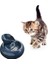 Akıllı Seramik Kedi Içme Besleyici Otomatik Dolaşan Su Besleyici Pet Su Dağıtıcı Çeşmesi Su Lavabosu | Kedi Besleme ve sulama Malzemeleri (Mavi) - (Yurt Dışından) 2