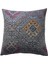 Kilim Desenli Vintage Gri Kırlent Kılıfı 45 x 45 cm. 1