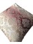 Damask Desenli Kabartmalı Pembe Kırlent Kılıfı 45 x 45 cm. 2