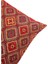 Geometrik Çiçek Desenli Kırmızı Kırlent Kılıfı 45 x 45 cm. 3