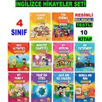 Akılyolu Yayıncılık Akılyolu Publishing 4. Sınıf İngilizce Hikayeler Seti 10 Kit - Hasan Güneri