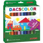 Alpino Dacscolor 24'lü Mum Boya Seti Dayanıklı ve Yoğun Renkler, Elleri Kirletmez