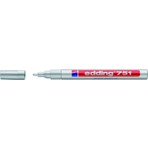 Edding 751 Gümüş Boya Dekorasyon Kalemi 1-2 mm Yuvarlak Uçlu Suya Dayanıklı