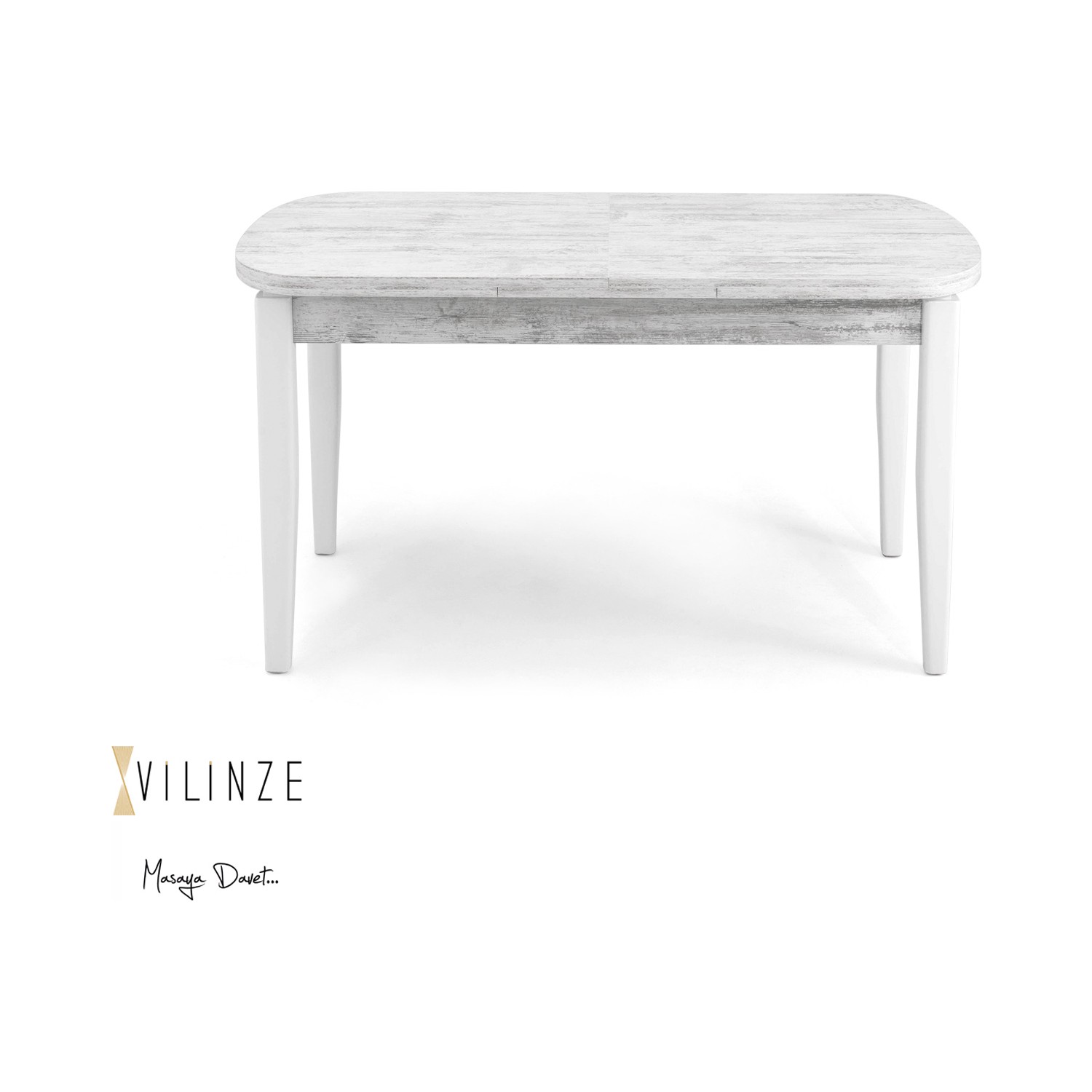 Vilinze Anka 8140 Açılır Masa, Antik Beyaz Tabla, Beyaz Fiyatı