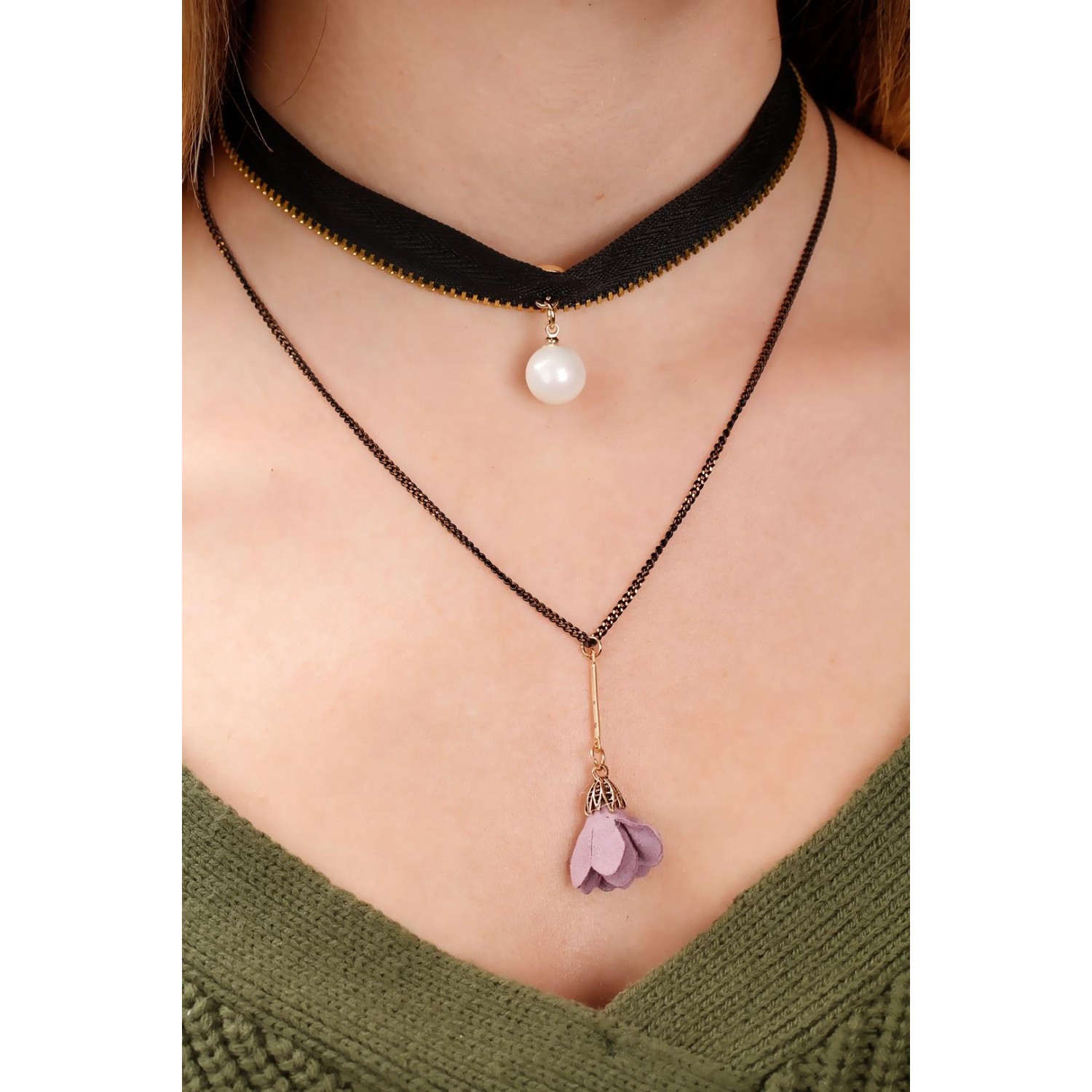 Çınar ETicaret Choker Model Uzun Zincirli Bayan Kolye Fiyatı