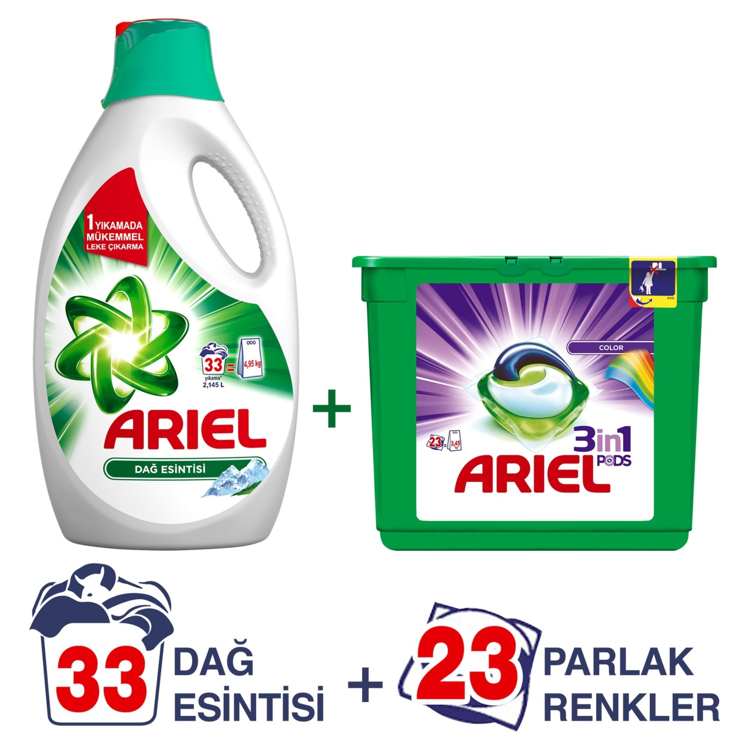 Ariel 3�ü 1 Arada Pods Sıvı Çamaşır Deterjanı Kapsülü Parlak Fiyatı