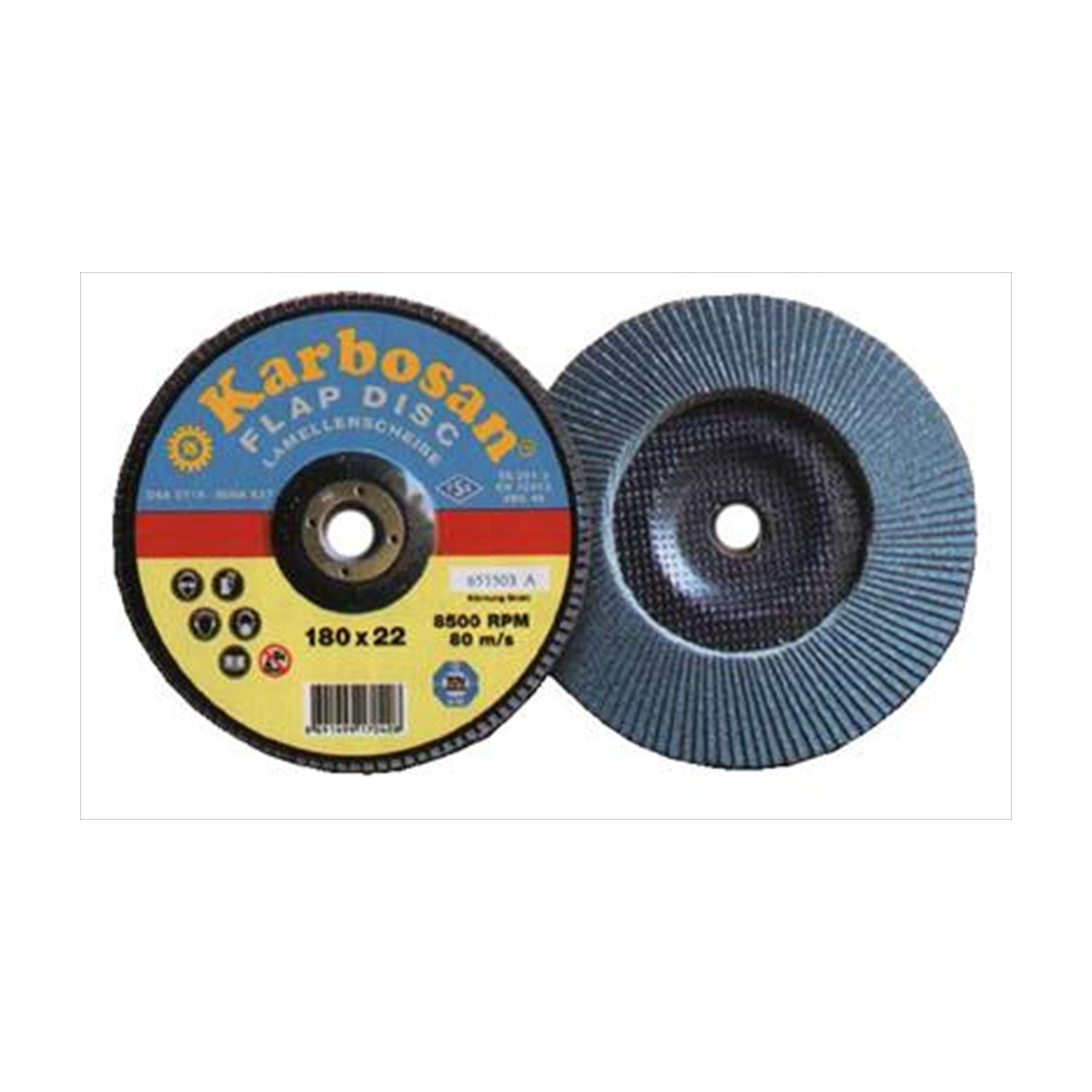 Karbosan 180 Mm 40 Kum Flap Disk Zımpara Fiyatı