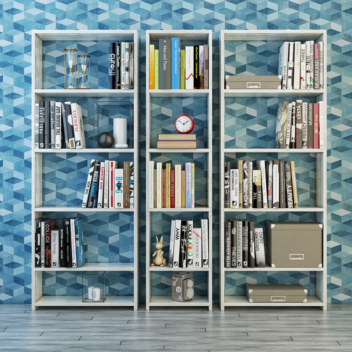 Eyibil Mobilya Güneş 3 � Lü Modern Kitaplık Eskitme Beyaz Fiyatı