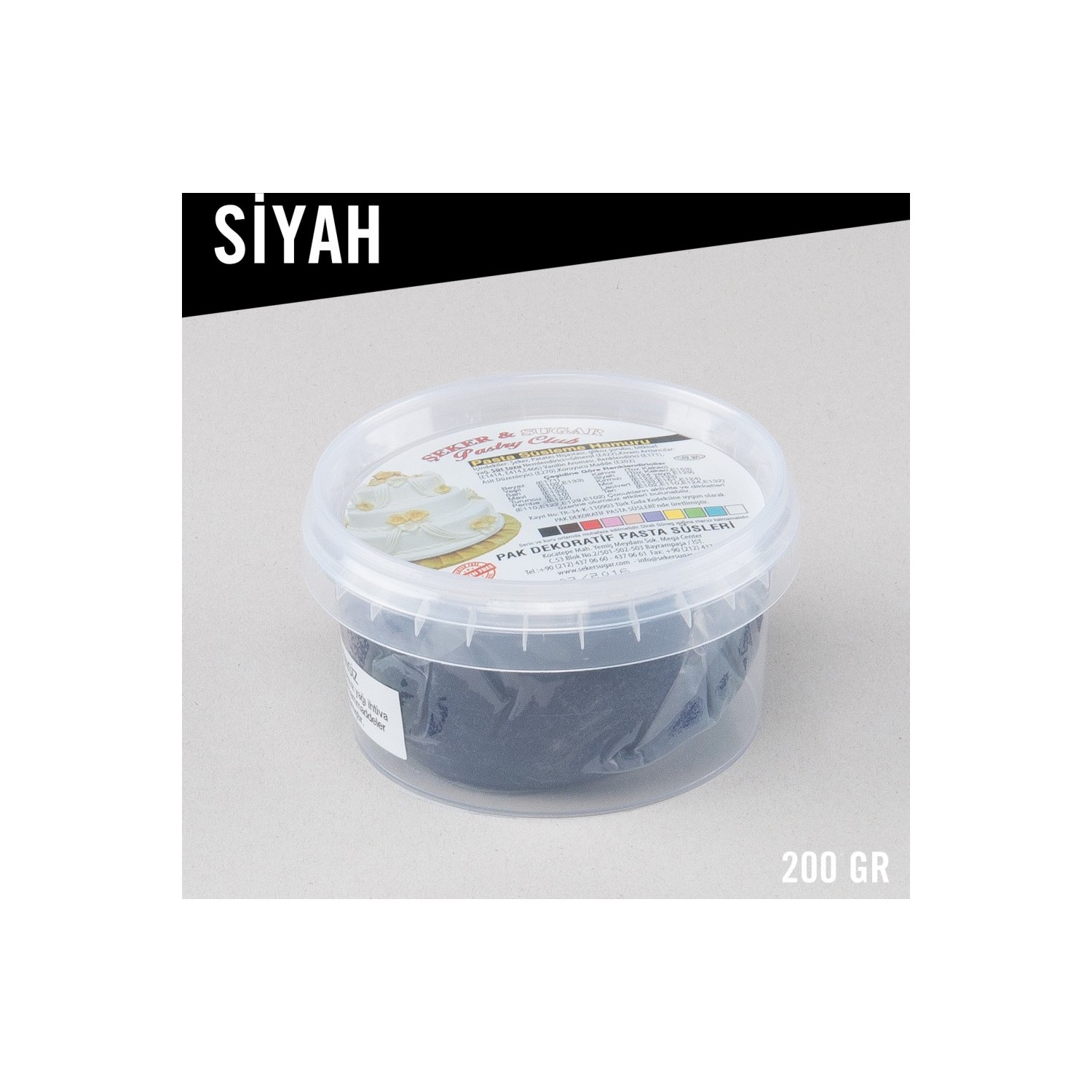 Şeker Sugar Siyah Şeker Hamuru (200 gr) Fiyatı - Taksit ...