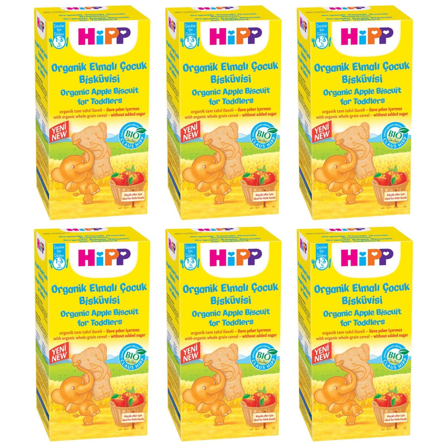 Hipp Organik Elmalı Çocuk Bisküvisi 150 gr 6�lı Fiyatı