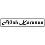 Tvet Allah Korusun Araç Yazısı (30Cm * 3,5Cm)