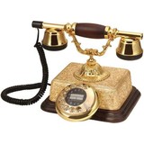 Anna Bell Şato Altın Varaklı Klasik Telefon