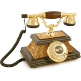 Anna Bell Yalı Altın Varaklı Klasik Telefon