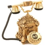 Anna Bell Dolmabahçe Altın Varaklı Telefon