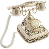 Anna Bell Ericsson Gümüş Varaklı Telefon