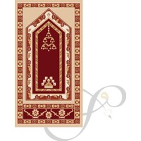Albiser Akrilik Halı Seccade Bordo Aks 02 Ebat 80*125 Cm - 2750 Kg