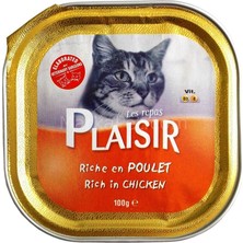 Plaisir Pate Rich Tavuk Etli Yaş Kedi Maması 100 Gr