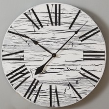 Markakanvas Ahşap  Yuvarlak Duvar Saati