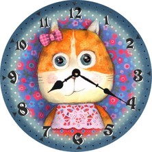 Markakanvas Ahşap  Yuvarlak Duvar Saati