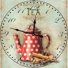 Markakanvas Ahşap  Yuvarlak Duvar Saati