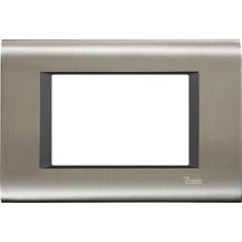 Viko Thea Sistema 7M Çerçeve İnox+Met Beyaz