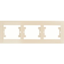 Makel Krem Üçlü Çerçeve