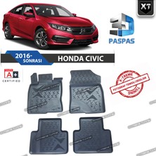 Xt Honda Civic 2016- Sonrası 3D Havuzlu Paspas