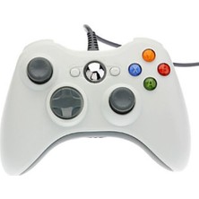 Microsoft Xbox 360 Common Controller Win Kablolu Uzaktan Kumanda (Hem Pc Hemde Xbox 360 Uyumlu) Beyaz