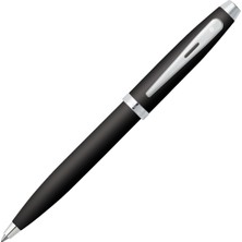 Sheaffer 9317-2 Shfr 100 Mat Siyah Mavi Gövde,Krom Kapak,Nikel Klips Tükenmez