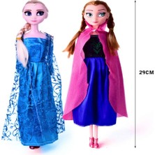 Disney Frozen Karlar Ülkesi Anna Ve Elsa Oyuncak Et Bebek 30Cm