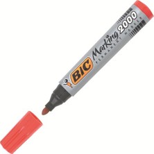 Bic 2000 Yuvarlak Uç Markör Kalem Renk - Kırmızı