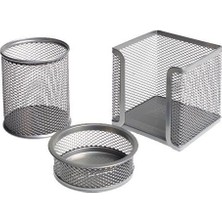 Bigpoint Metal Perfore 3'lü Set - Bp403 Renk - Gümüş