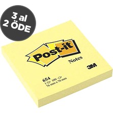 Post-It 654 Not Kağıdı 76 x 76 Mm 100 Yaprak