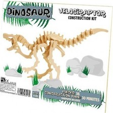 Professor Puzzle Velogiraptor, Ahşap Kit