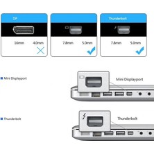 Alfais 4639 Mini Displayport Hdmi Vga Dvi Çevirici Dönüştürücü Adaptör Thunderbolt Display Port Kablosu