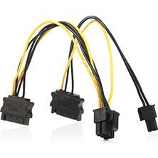 Dark 2xSata / 6+2Pin PCI-E Dönüştürücü Güç Kablosu (DK-CB-P203)