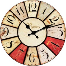 Markakanvas Ahşap Yuvarlak Duvar Saati