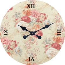 Markakanvas Ahşap Yuvarlak Duvar Saati