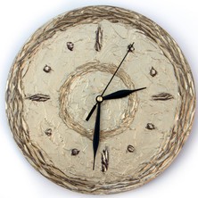 Markakanvas Ahşap Yuvarlak Duvar Saati