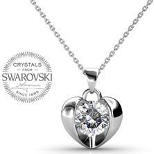 Monemel Swarovski® Kalp Kolye (Altın Kaplama) N0452