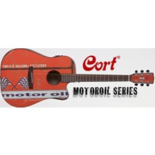 Cort Motor Oil 2 BKS Elektro Akustik Gitar (Kılıf Hediyeli)