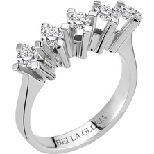 Bella Gloria 0,75ct Pırlanta Beştaş Alyans (AL15015)