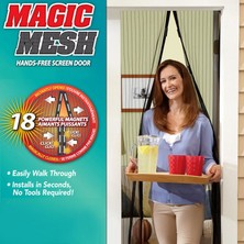 Pratik Mıknatıslı Kapı Sinekliği Magic Mesh