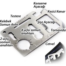 Pratik Çelik Acil Durum Kartı Survival Kit
