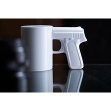 Pratik Silah Kupa - Gun Mug (Beyaz)