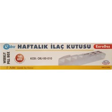 Rabır Haftalık İlaç Muhafaza Saklama Kutusu Kabı % 0 Bpa Hijyenik