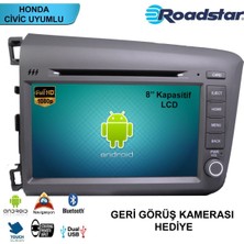 Tvet Civic 2015 Android Navigasyon Dvd Teyp Double Multimedya